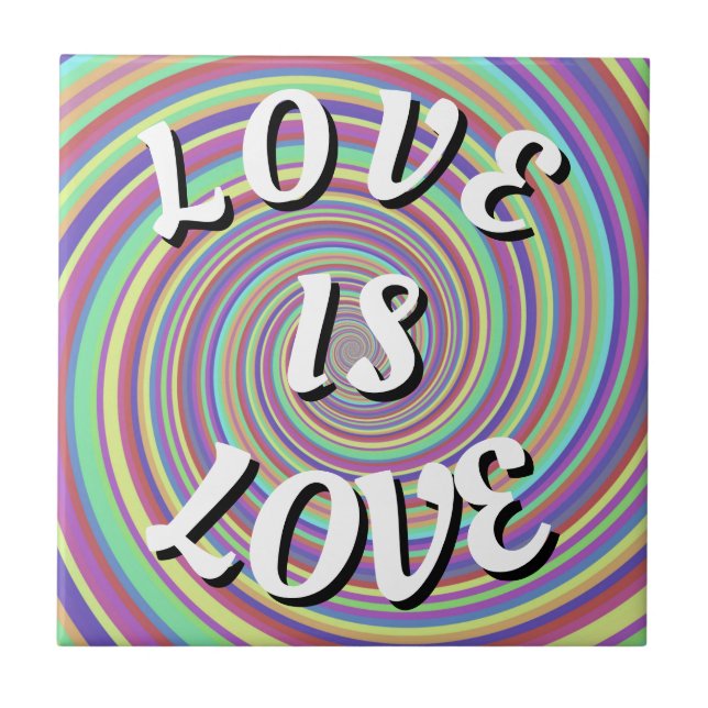 Azulejo Orgullo Love Is Love (Frente)