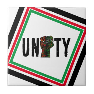 Azulejo orgullo negro bandera panafricana roja verde puño