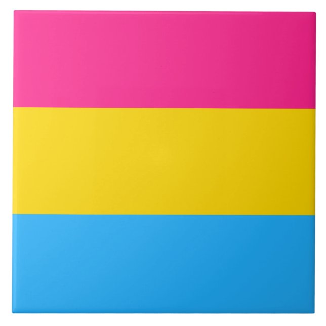 Azulejo Orgullo Pansexual (Bandera Pan) (Frente)