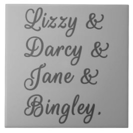 Azulejo Orgullo y prejuicio Parejas I