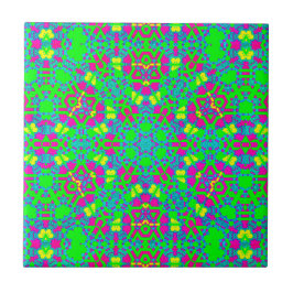 Azulejo Origami Mauve Green Multi