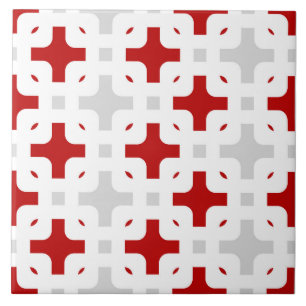 Azulejo Ornamental, moderno, burdeos, blanco, gris claro