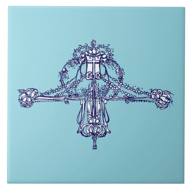 Azulejo Ornamento Art Nouveau de Jessie Marion King (Frente)