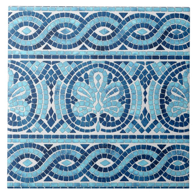 Azulejo Ornamento de mosaico griego (Frente)