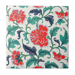 Azulejo Ornamento floral chino vintage