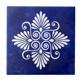 Azulejo Ornamento floreciente griego