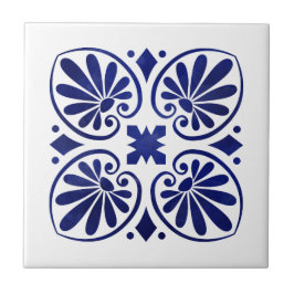 Azulejo Ornamento floreciente griego