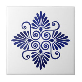 Azulejo Ornamento floreciente griego