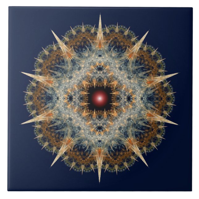 Azulejo Ornamento fractal (Frente)