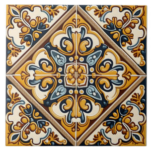 Azulejo Ornate Tradicional Español