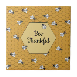 Azulejo Oro cociente de abeja de miel agradecido