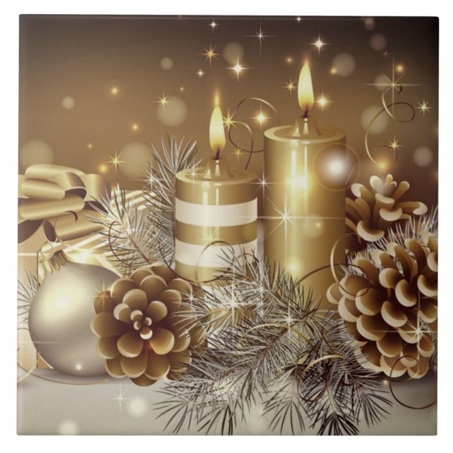Azulejo Oro de navidades (Frente)
