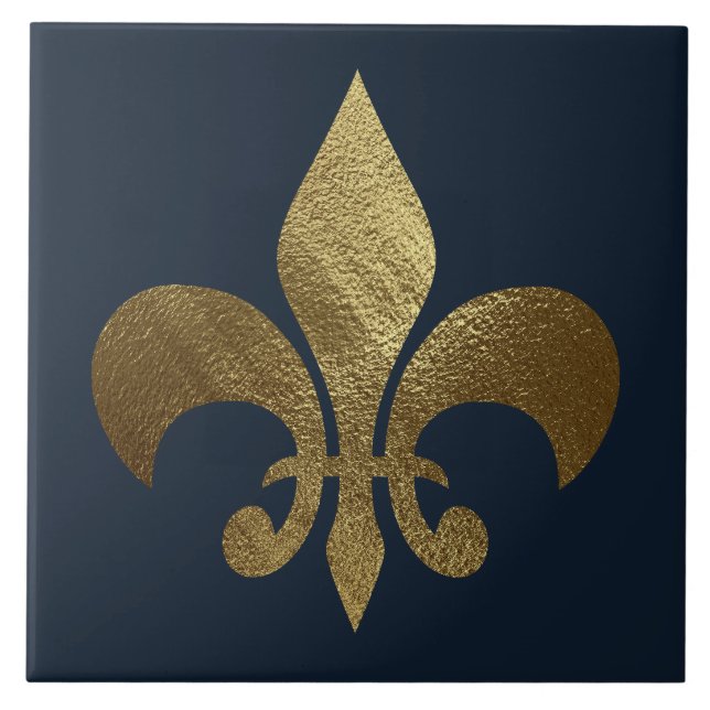 Azulejo Oro Fleur de Lis Real  (Frente)