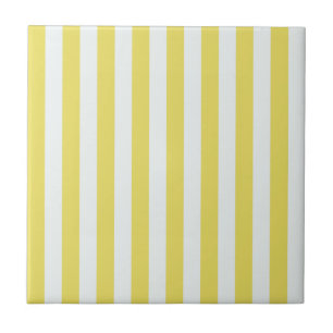 Azulejo Oro pálido y franjas blancas por Shirley Taylor