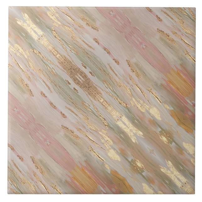 Azulejo Oro Perlado, Rosa  (Frente)