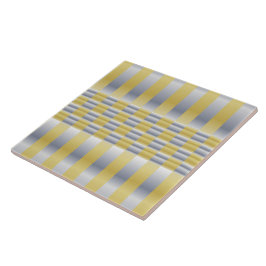 Azulejo Oro y plata (chequeros y rayas)