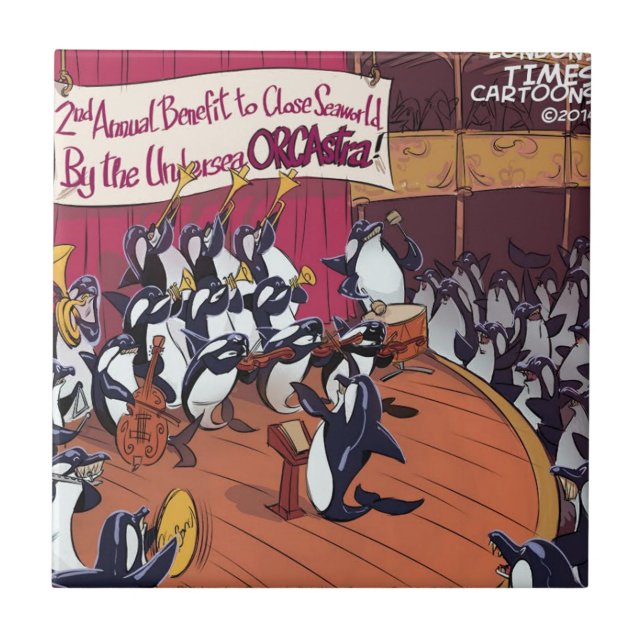 Azulejo Orquesta Orca Divertida (Frente)