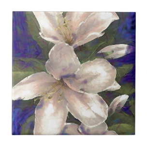 Azulejo Orquídea