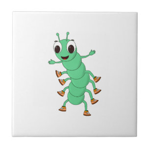 Azulejo oruga verde