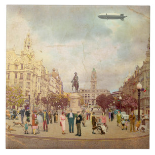 Azulejo  Os Aliados, Porto. 1935