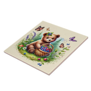 Azulejo Oso de bosque de bebé
