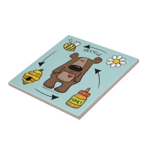 Azulejo Oso de Miel - El reciclador