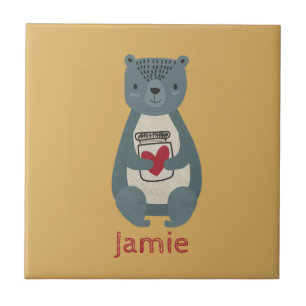 Azulejo Oso gris puro