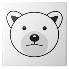 Azulejo Oso polar Personalizado lindo
