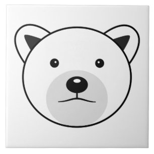Azulejo Oso polar Personalizado lindo