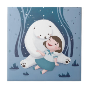 Azulejo Oso polar y Ilustracion infantil