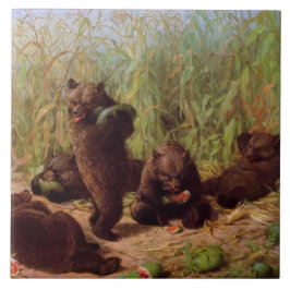Azulejo Osos en el parche de sandía (por W.H. Beard)