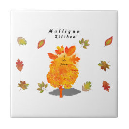 Azulejo Otoño Amor Blanco