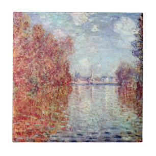 Azulejo Otoño en Argenteuil por Claude Monet