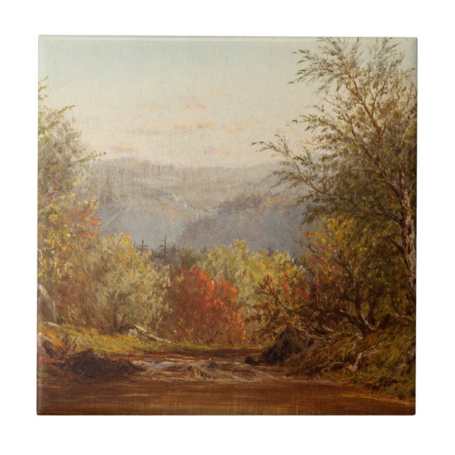 Azulejo Otoño en la Catalidad - Charles W. Knapp (Frente)