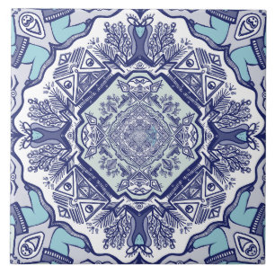 Azulejo Otro diseño inspirado en la china azul Tile cerámi