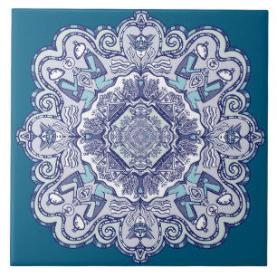 Azulejo Otro diseño inspirado en la china azul Tile cerámi