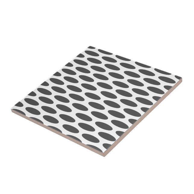 Azulejo Oval moderno del carbón vegetal en Emporiomoffa (Lado)