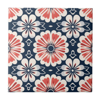 Azulejo Owen Jones inspiró el patrón floral Art Nouveau