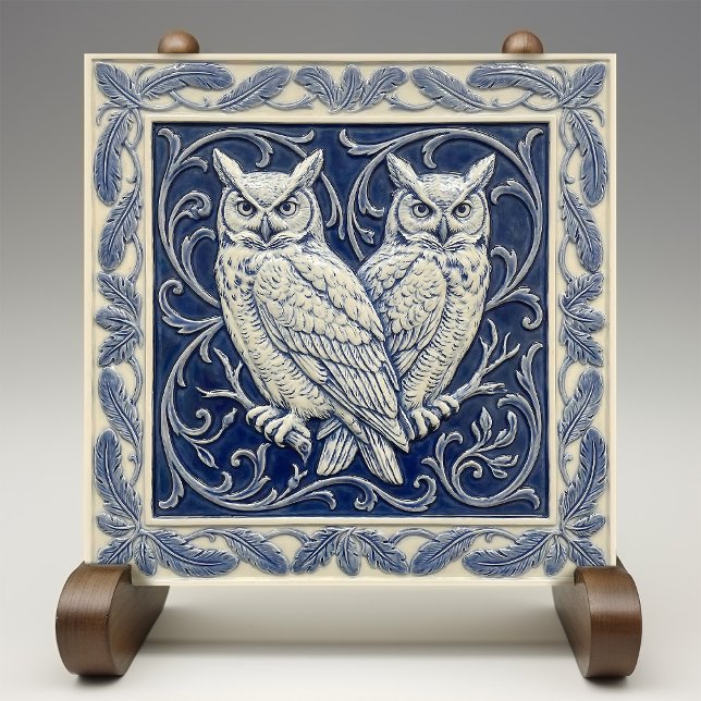 Azulejo Owls Arts & Crafts Wall Decor (Subido por el creador)