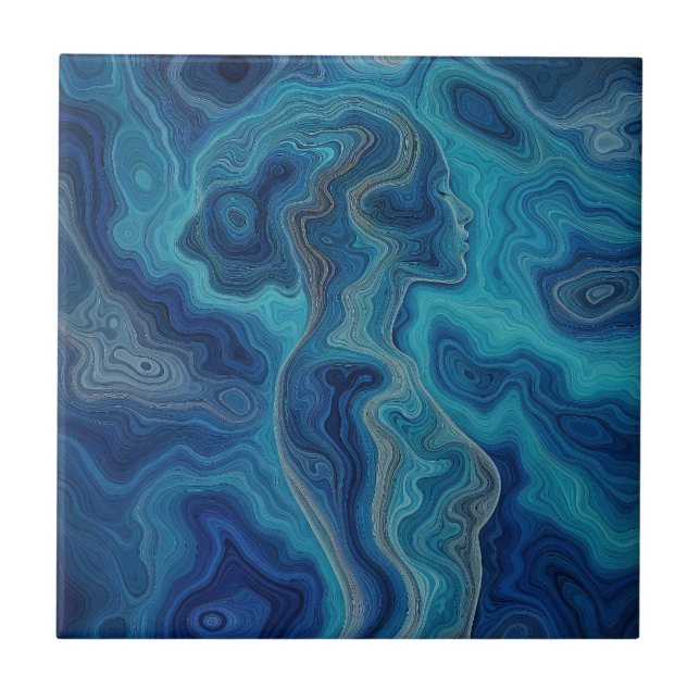Azulejo “Pacifica” – Un retrato del océano (Frente)