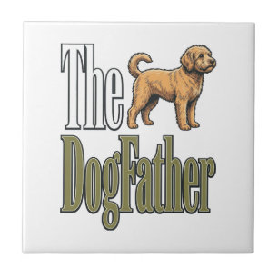 Azulejo Padre Perro Grabado Vintage Diseño Amante de los P