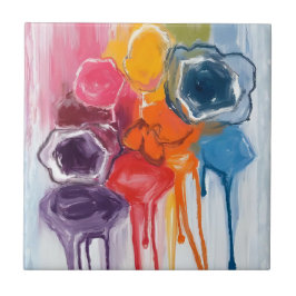 Azulejo Paint Splatter | Watercolor Artist Painting