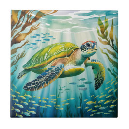 Azulejo Painted Turtle