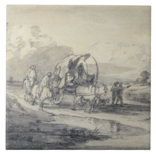 Azulejo Paisaje abierto de Thomas Gainsborough el   con el