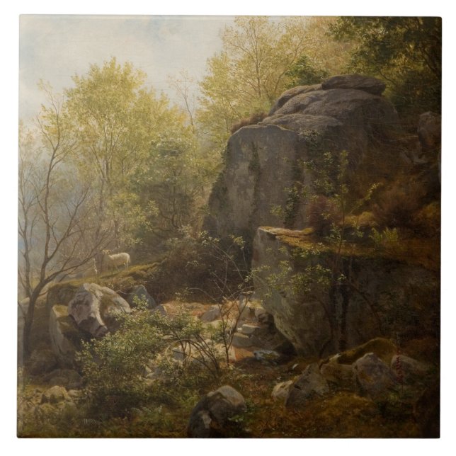 Azulejo Paisaje cerca de Conway, Gales del Norte (por A.H. (Frente)