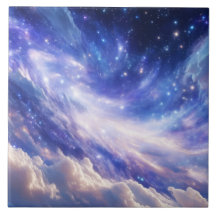 Paisaje Cósmico: Nebulosa giratoria y noche estrel