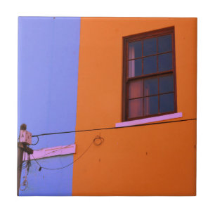 Azulejo Paisaje de Ciudad del Cabo Bo-Kaap en Sudáfrica