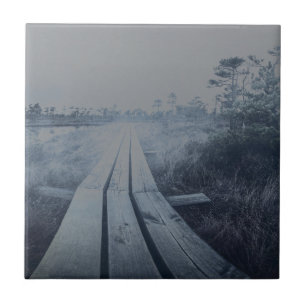 Azulejo Paisaje de oscilación de niebla