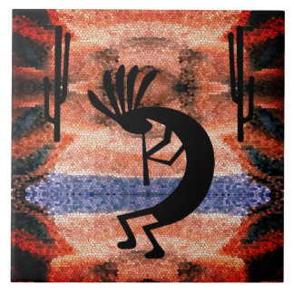 Azulejo Paisaje del desierto de Kokopelli