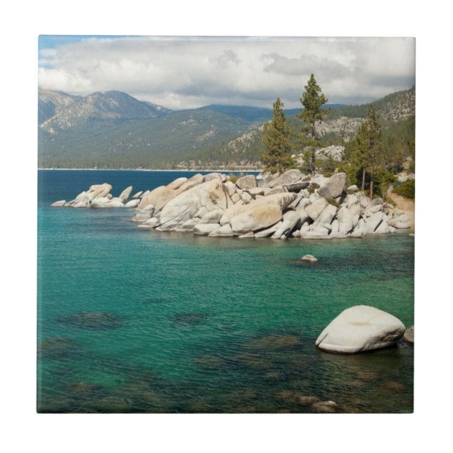 Azulejo Paisaje del lago Tahoe (Frente)